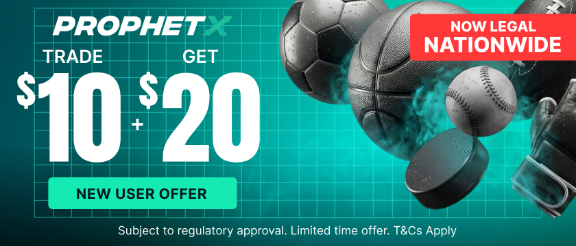ProphetX — trade $10 and get $20 with promo code NYPREDICTS