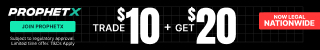 ProphetX — trade $10 and get $20 with promo code NYPREDICTS