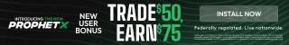 ProphetX: trade $50, earn $75 (new users)